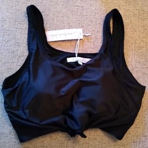 Front tie bikini top